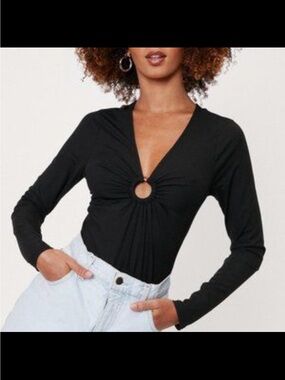 ☀️ Brave Soul ☀️low cut longsleeve bodysuit